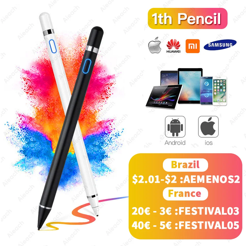 Стилус для Apple Pencil 1 2, сенсорное перо для планшета, мобильного телефона, IOS, Android, для телефона, iPad Pro, карандаш
Стилус для Apple Pencil 1 2, сенсорное перо для планшета, мобильного телефона, IOS, Android, для телефона, iPad Pro, карандаш