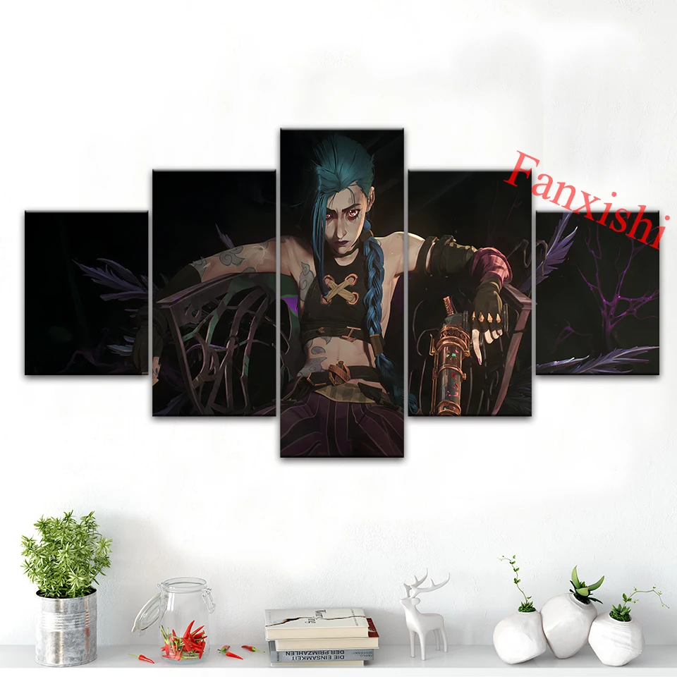 5 Pieces Arcane Jinx Vi League Of Legends Tv Posters And Prints Hd Wall Art Canvas Pictures Boy'S Living Room Home Decor Gift
5 Pieces Arcane Jinx Vi League Of Legends Tv Posters And Prints Hd Wall Art Canvas Pictures Boy'S Living Room Home Decor Gift