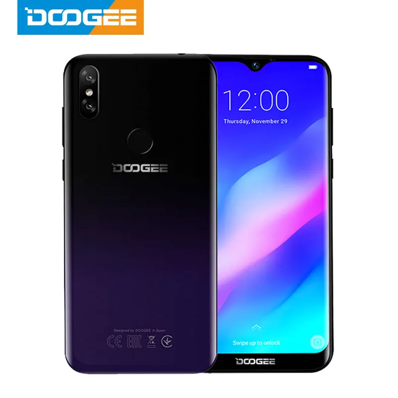 Телефон DOOGEE Y8 Plus MTK6761 3 ГБ ОЗУ 32 ПЗУ 4000 мАч Android 9.0 FDD LTE 6 21-дюймовый Waterdrop экран 19:9 две