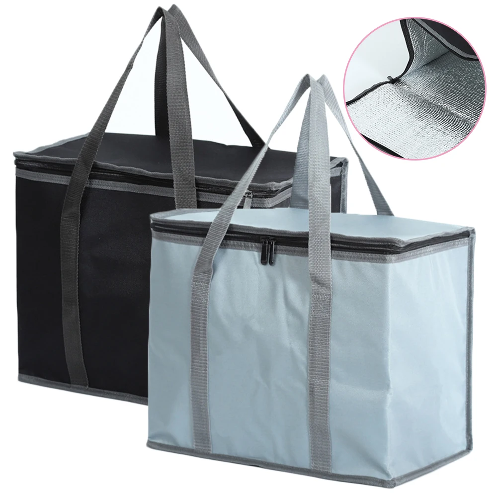 Black/Grey Insulated Reusable Grocery Bag Food Delivery Bag With Dual Zipper Food Delivery Bag 2020
Black/Grey Insulated Reusable Grocery Bag Food Delivery Bag With Dual Zipper Food Delivery Bag 2020