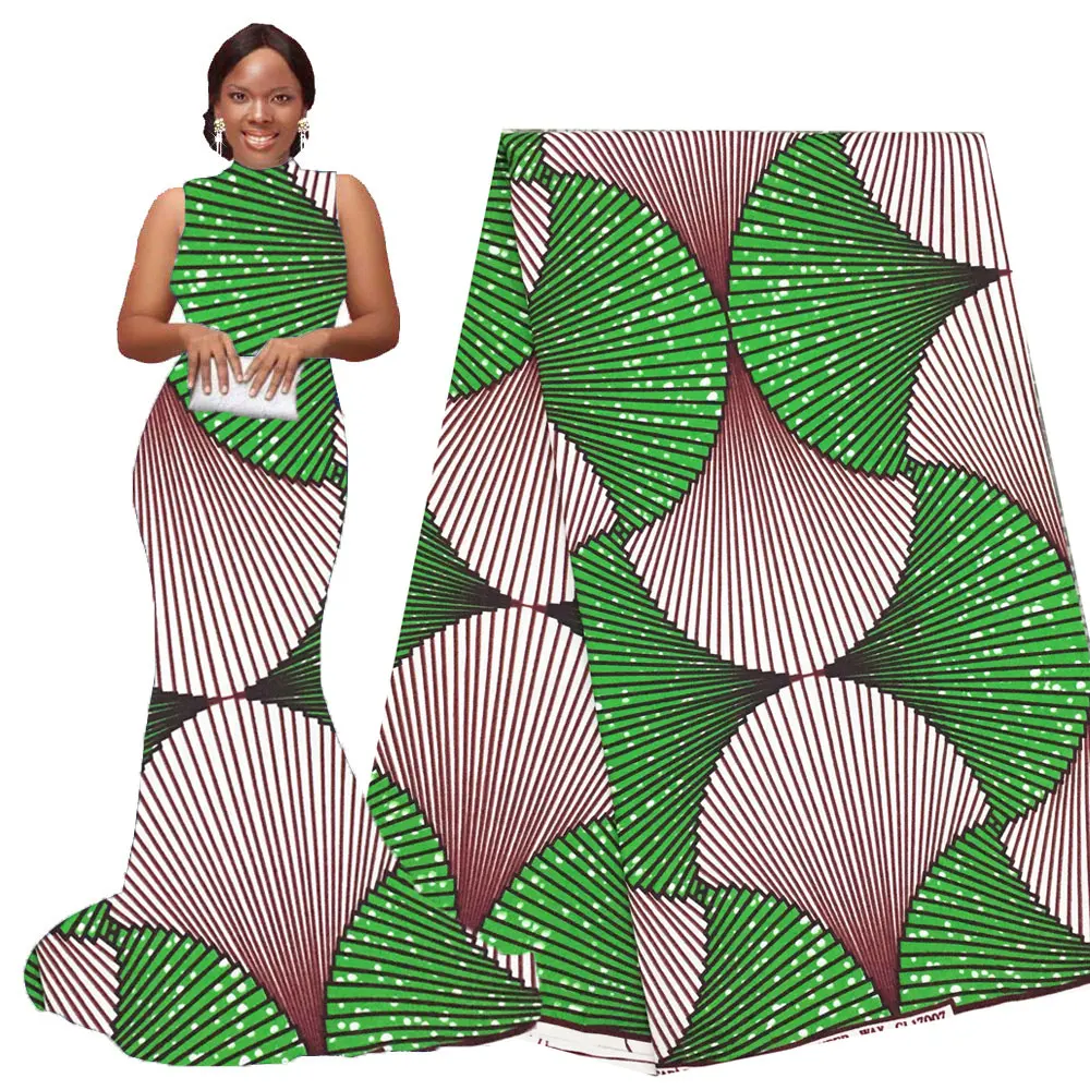 African Wax Fabrics 6 yards Nigerian African Cotton Print Ankara High Quality veritable Wax 2020 pagne africain Ankara wax009 
African Wax Fabrics 6 yards Nigerian African Cotton Print Ankara High Quality veritable Wax 2020 pagne africain Ankara wax009