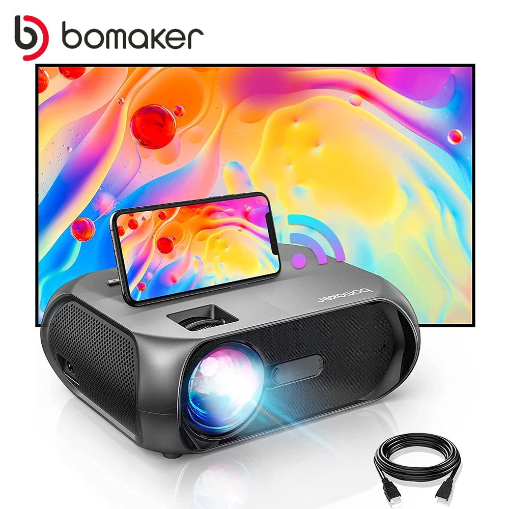Светодиодный мини-проектор BOMAKER, 1280*720P, 150 ANSI-люмен, Android, Wi-Fi, проектор для телефона, поддержка 1080P 3D, домашний видеопроектор
Светодиодный мини-проектор BOMAKER, 1280*720P, 150 ANSI-люмен, Android, Wi-Fi, проектор для телефона, поддержка 1080P 3D, домашний видеопроектор