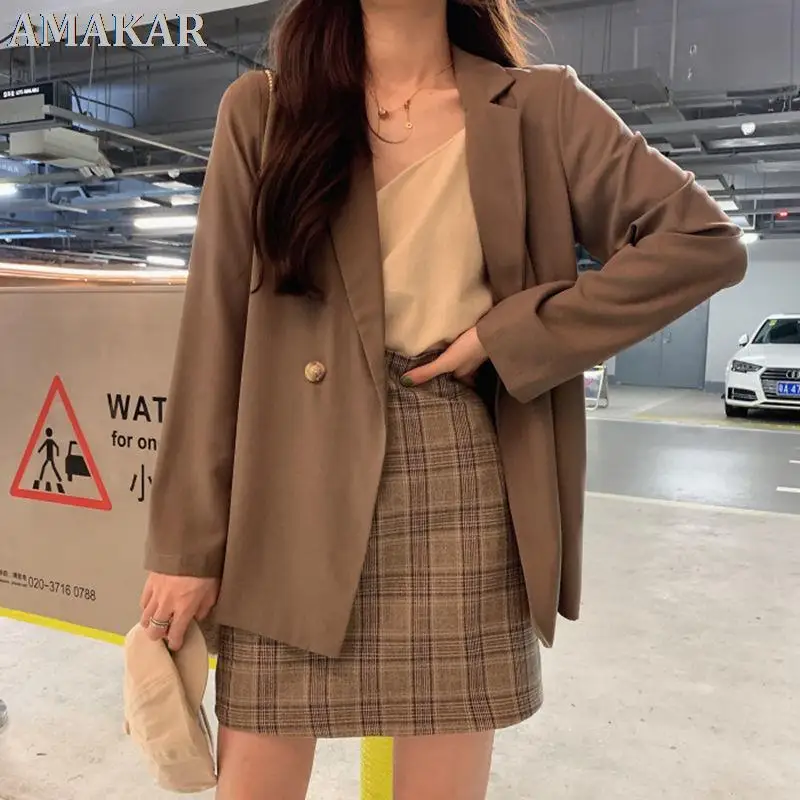 Пиджаки женские новые шикарные однотонные корейские подростковые с длинным рукавом Harajuku Свободные офисные стильные модные дышащие тонкие ... 
Пиджаки женские новые шикарные однотонные корейские подростковые с длинным рукавом Harajuku Свободные офисные стильные модные дышащие тонкие ...