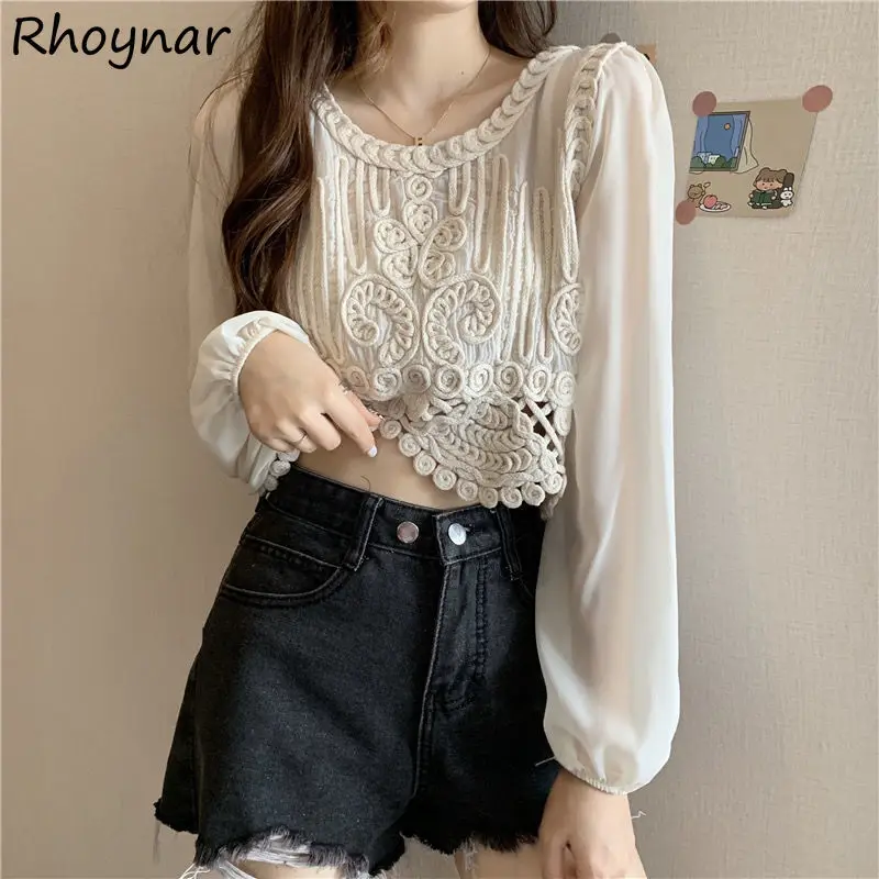 Blouses Women Summer Patchwork Classy Tender Design Students Fashion Casual Basic Aesthetic Vintage Korean Style Female Crop Top
Blouses Women Summer Patchwork Classy Tender Design Students Fashion Casual Basic Aesthetic Vintage Korean Style Female Crop Top