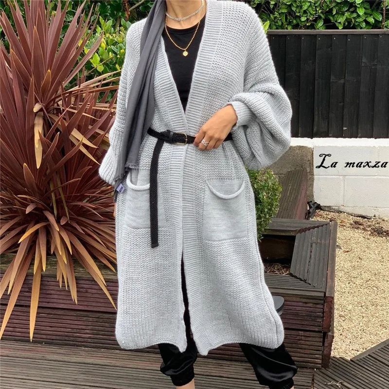 2021 Winter Casual Women Long Cardigans Fashion Lantern Sleeves Open Stitch Loose Sweater
2021 Winter Casual Women Long Cardigans Fashion Lantern Sleeves Open Stitch Loose Sweater
