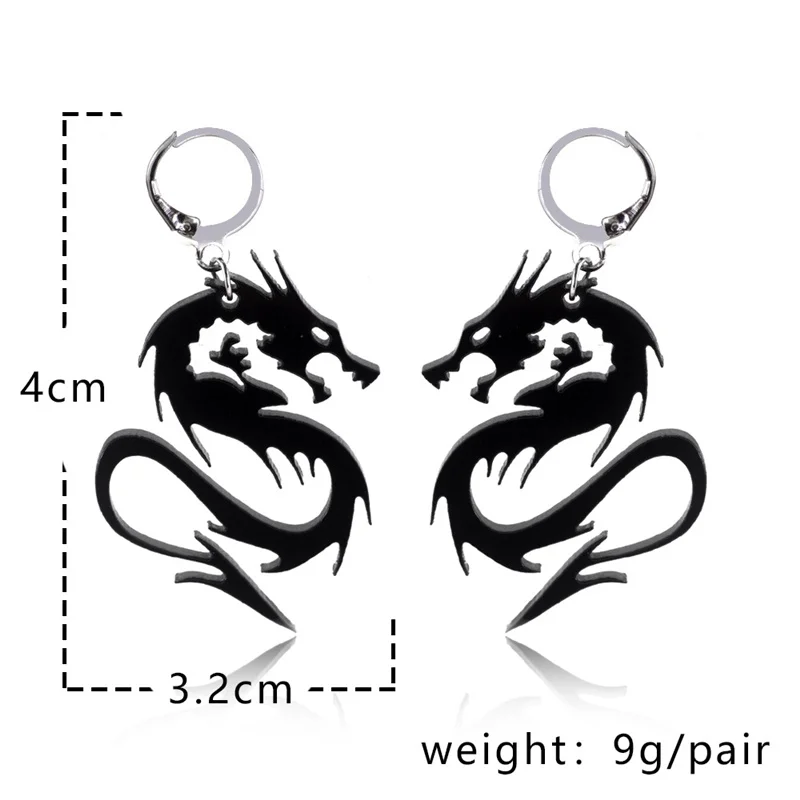 Arcylic Chinese Dragon Dangle Earrings For Women Hiphop Punk Personality Dragon Wrath Drop Earrings Fasion Jewelry Accessories
Arcylic Chinese Dragon Dangle Earrings For Women Hiphop Punk Personality Dragon Wrath Drop Earrings Fasion Jewelry Accessories