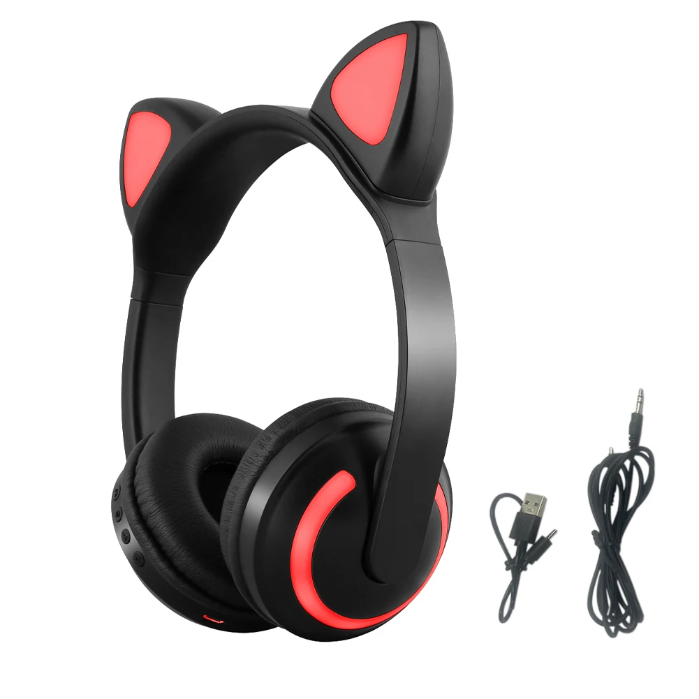 Lightweight HiFi Stereo With Mic Wireless Bluetooth LED Light Cat Ear Glowing Kids Adults For Smartphone Cute Gaming Headset
Lightweight HiFi Stereo With Mic Wireless Bluetooth LED Light Cat Ear Glowing Kids Adults For Smartphone Cute Gaming Headset