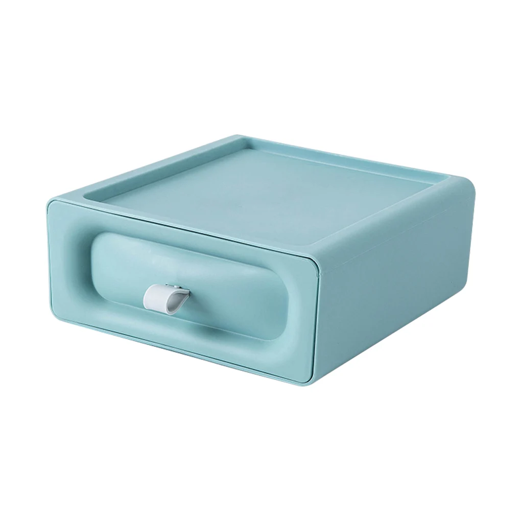 Storage Box Desktop Drawer Stationery Organizer Plastic Stackable Cosmetic Container, Blue
Storage Box Desktop Drawer Stationery Organizer Plastic Stackable Cosmetic Container, Blue