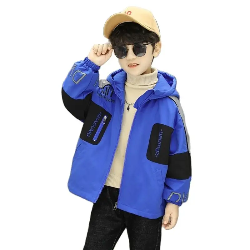 Children's clothing boy's autumn coat medium and large boys spring and autumn Korean style handsome jacket trench coat fashion 
Children's clothing boy's autumn coat medium and large boys spring and autumn Korean style handsome jacket trench coat fashion