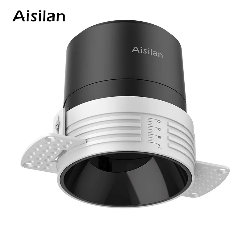 Aisilan LED recessed downlight Frameless anti-glare for living room corridor bedroom Angle Adjustable cutout size 8cm spot light
Aisilan LED recessed downlight Frameless anti-glare for living room corridor bedroom Angle Adjustable cutout size 8cm spot light