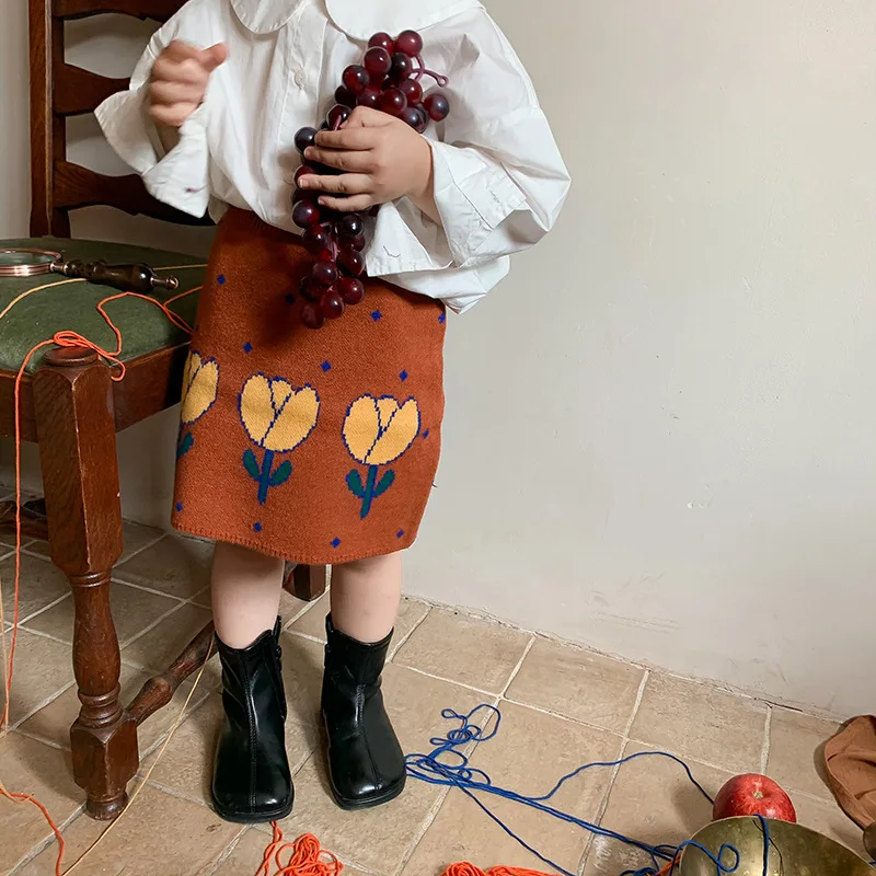New Autumn Baby Girls Knitted Skirts Floral Korean Style Toddlers Children Cute A-Line Skirts
New Autumn Baby Girls Knitted Skirts Floral Korean Style Toddlers Children Cute A-Line Skirts