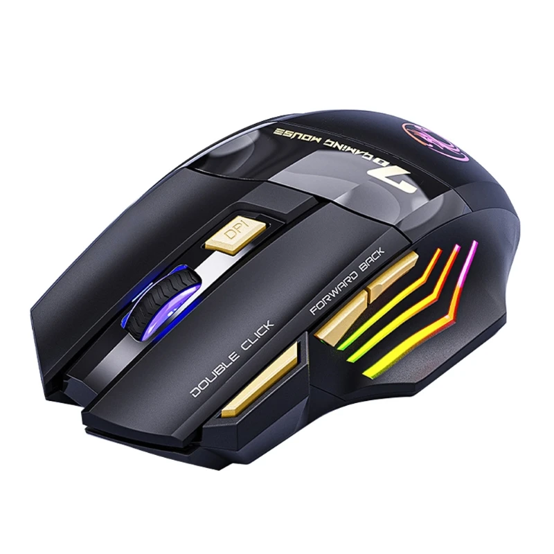 2.4G Rechargeable Wireless Mouse for Computer Game Players High-end Players& Professional Game Players Non-slip
2.4G Rechargeable Wireless Mouse for Computer Game Players High-end Players& Professional Game Players Non-slip