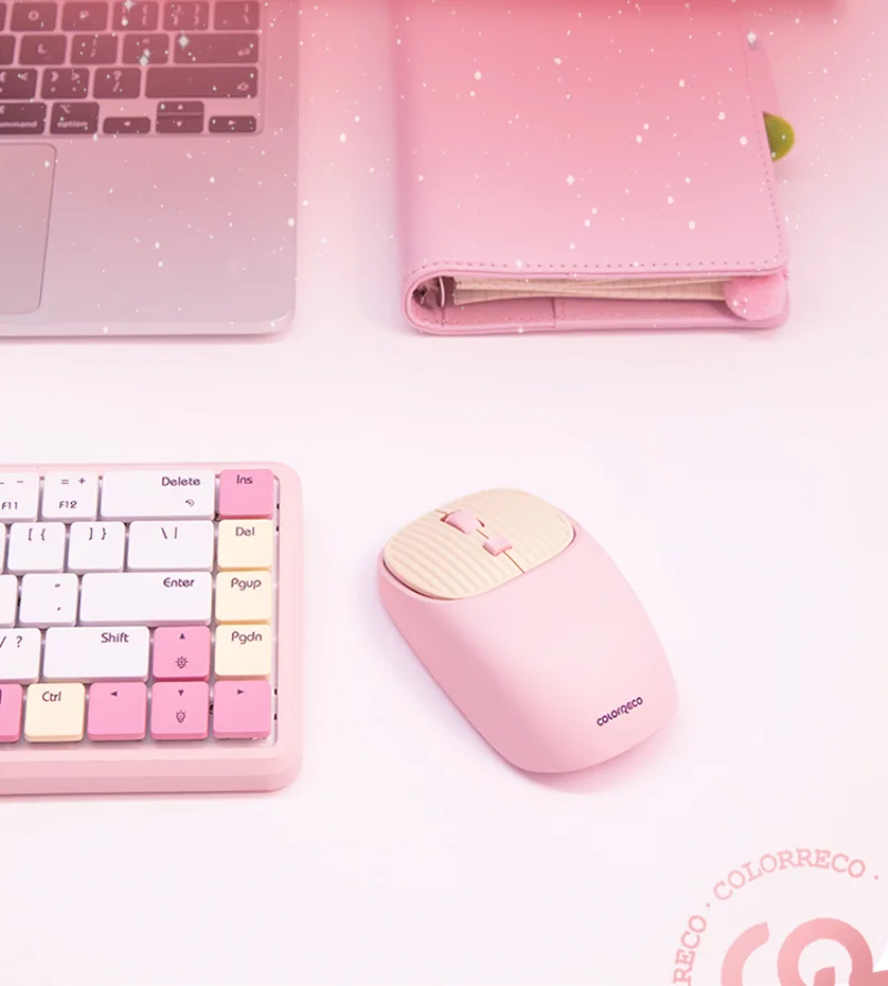 New ColorReco Bluetooth charging mouse Strawberry pink Puff 2.4G wireless double mode game office Mouse for girl
New ColorReco Bluetooth charging mouse Strawberry pink Puff 2.4G wireless double mode game office Mouse for girl