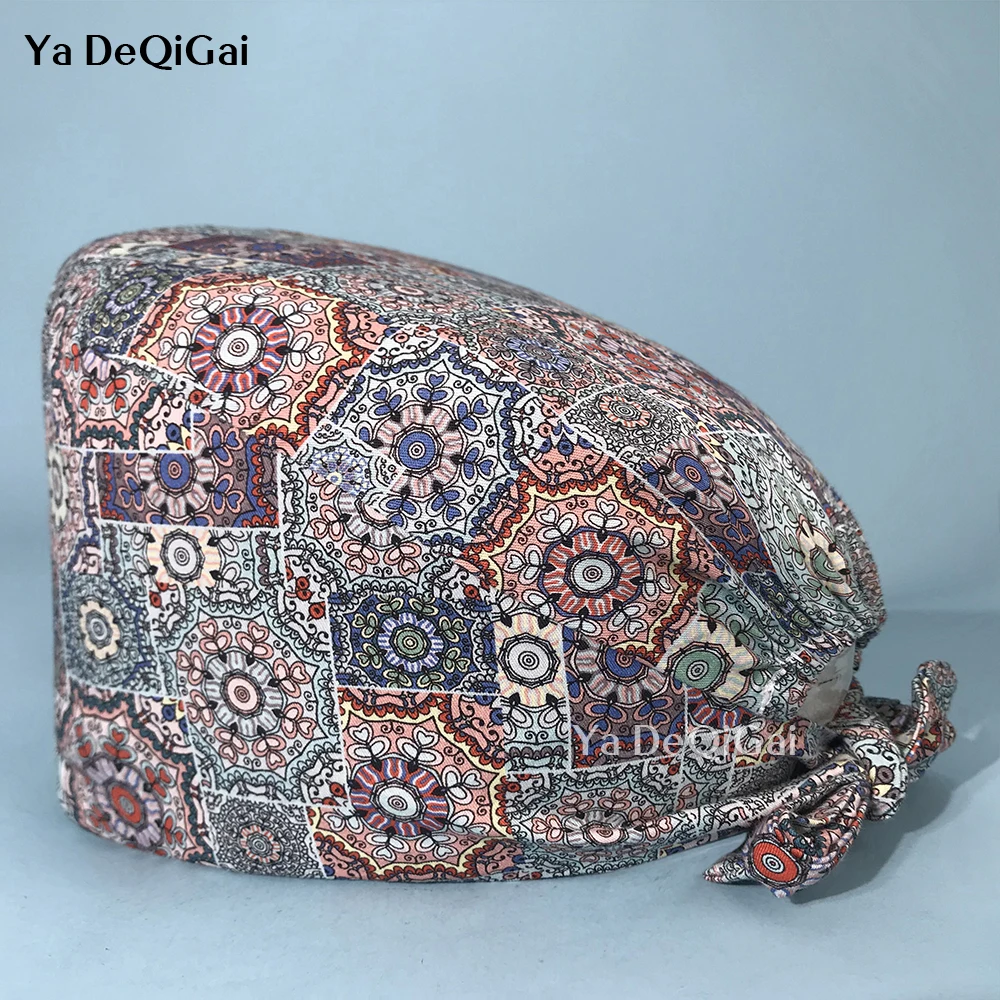 Fashionable pure cotton unisex high quality nursing cap multicolor printing pet clinic scrub hat hospital surgery hat wholesale
Fashionable pure cotton unisex high quality nursing cap multicolor printing pet clinic scrub hat hospital surgery hat wholesale