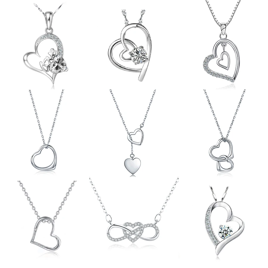 SODROV 925 Sterling Silver Pendant Necklace For Women Heart Necklace Silver 925 Jewelry Women Necklace 925
SODROV 925 Sterling Silver Pendant Necklace For Women Heart Necklace Silver 925 Jewelry Women Necklace 925