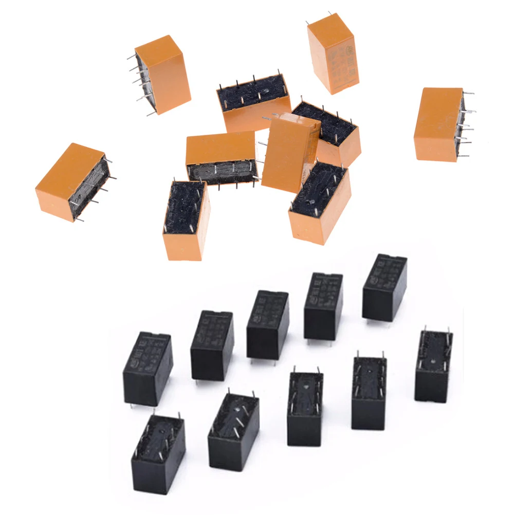 10 шт./лот для DC 12V SHG катушки DPDT 8 Pin мини реле питания PCB типа Горячая продажа|Реле| |