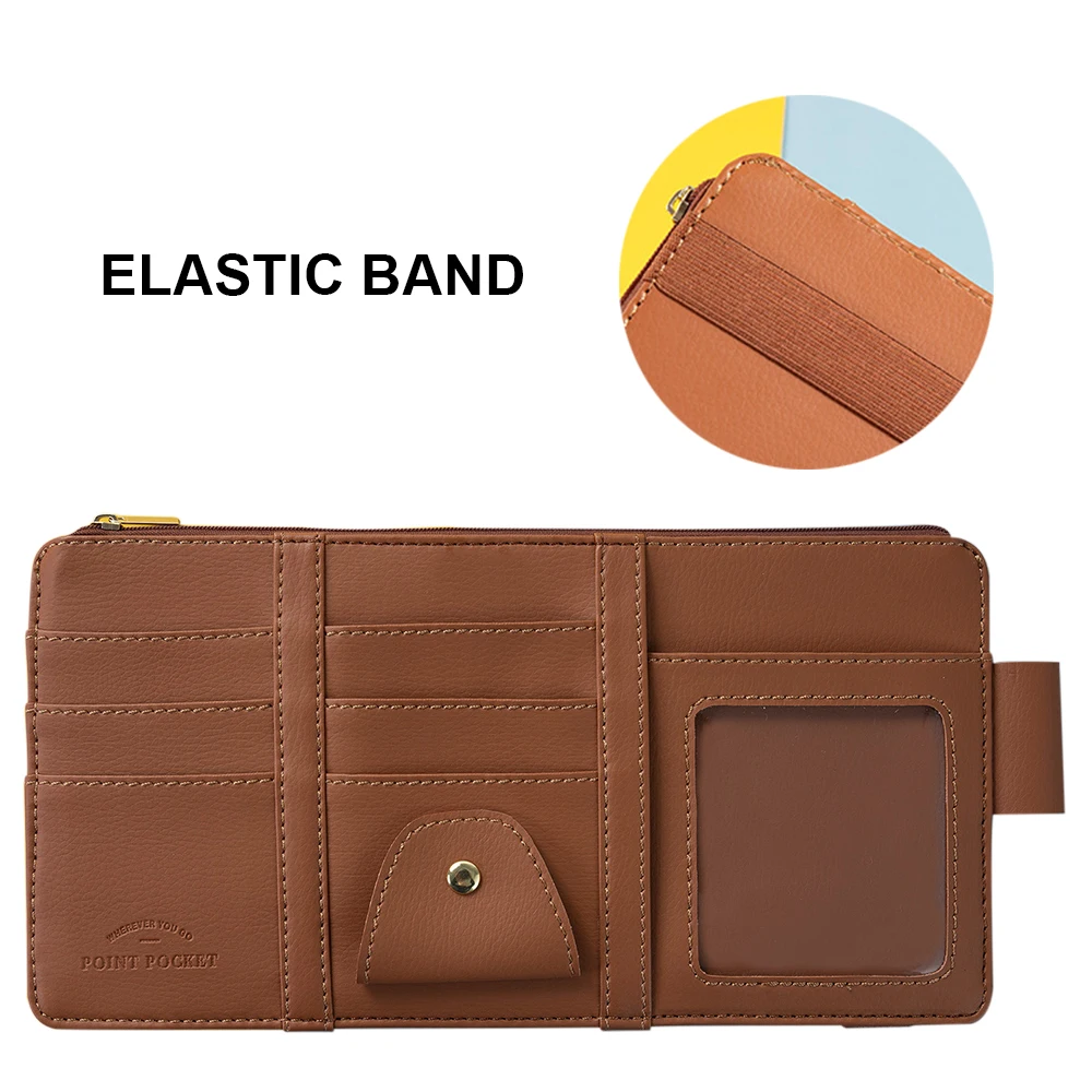 Car Auto Sun Visor Point Pocket Organizer Pouch Bag Card Glasses Storage Holder Car-styling IC Card Holder Sunshade Bag
Car Auto Sun Visor Point Pocket Organizer Pouch Bag Card Glasses Storage Holder Car-styling IC Card Holder Sunshade Bag