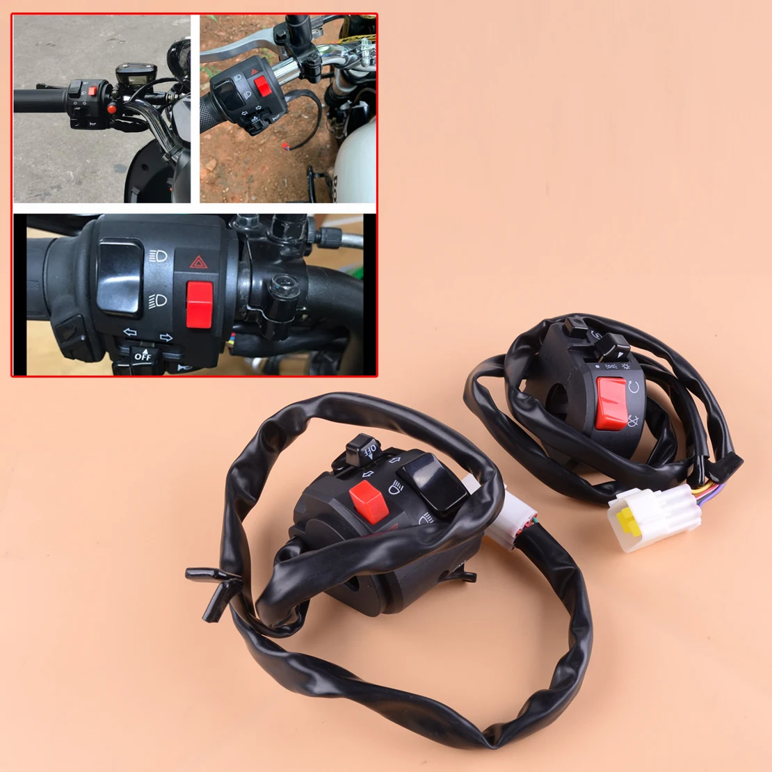 CITALL 7/8 "левый и правый мотоцикл 12 в руль клаксон поворотный сигнал Кнопка контроллера переключатель
CITALL 7/8 "левый и правый мотоцикл 12 в руль клаксон поворотный сигнал Кнопка контроллера переключатель