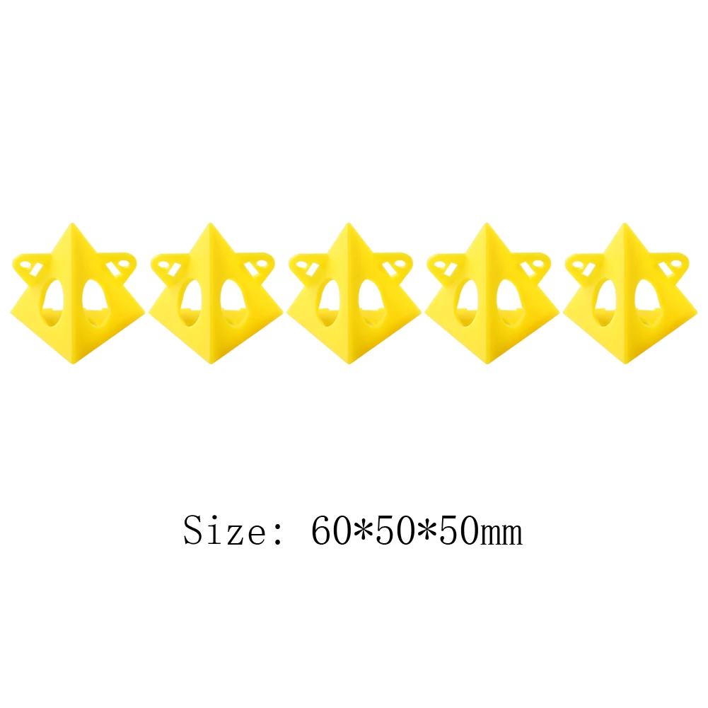 10pcs/Set Woodworking Accessories Wood work Tools Painter's Pyramid Stands Paint Tool Triangle Paint Pads Feet Yellow