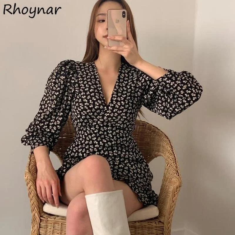 Long Sleeve Dress Women V-neck Mini Printed Fashion Spring Ruffles Vestidos Girlish Vintage Cozy All-match Preppy Design Chic
Long Sleeve Dress Women V-neck Mini Printed Fashion Spring Ruffles Vestidos Girlish Vintage Cozy All-match Preppy Design Chic