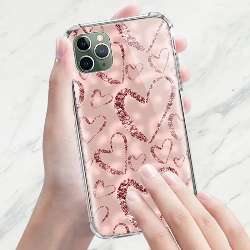Phone Cover For Apple iPhone 12 Mini 7 11 Pro XR X XS Max 6 6S 8 Plus Airbag Soft Casos Mobile Case Rose Pink Pattern Bling
Phone Cover For Apple iPhone 12 Mini 7 11 Pro XR X XS Max 6 6S 8 Plus Airbag Soft Casos Mobile Case Rose Pink Pattern Bling