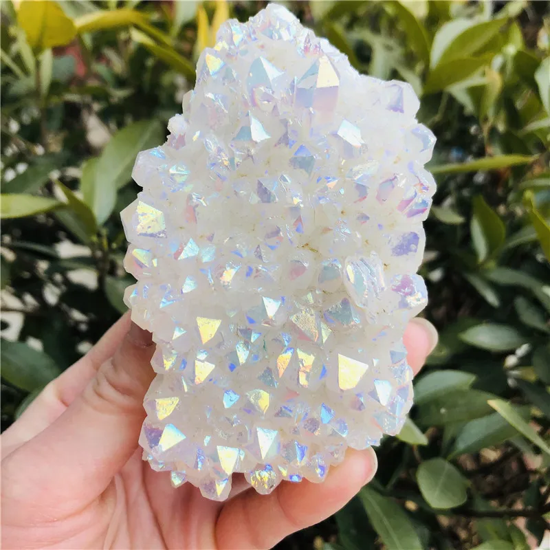 Wholesale White Angel Aura Quartz Point Electroplated Crystal Cluster 
Wholesale White Angel Aura Quartz Point Electroplated Crystal Cluster