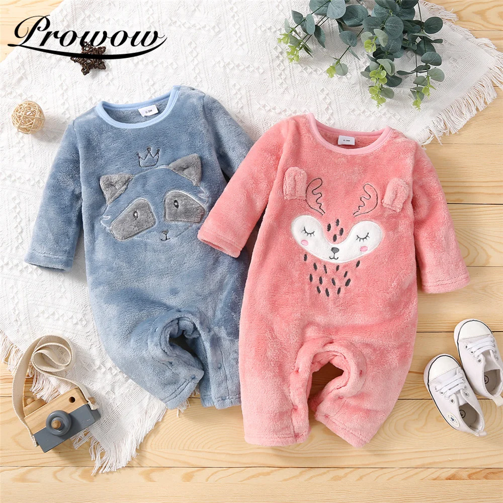 Coral Fleece Baby Boys Clothes Cartoon Baby's Rompers Winter Newborn Jumpsuit For Kids Boys Clothing Cute Infant Outfits
Coral Fleece Baby Boys Clothes Cartoon Baby's Rompers Winter Newborn Jumpsuit For Kids Boys Clothing Cute Infant Outfits