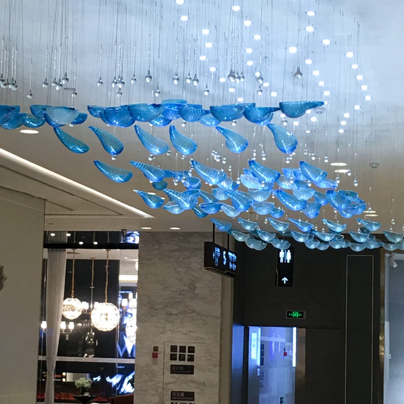 Hotel Lobby Engineering Lighting Villa Club Hall Personalized Creative Art Glass Chandelier Front Desk Lamp Customization
Hotel Lobby Engineering Lighting Villa Club Hall Personalized Creative Art Glass Chandelier Front Desk Lamp Customization