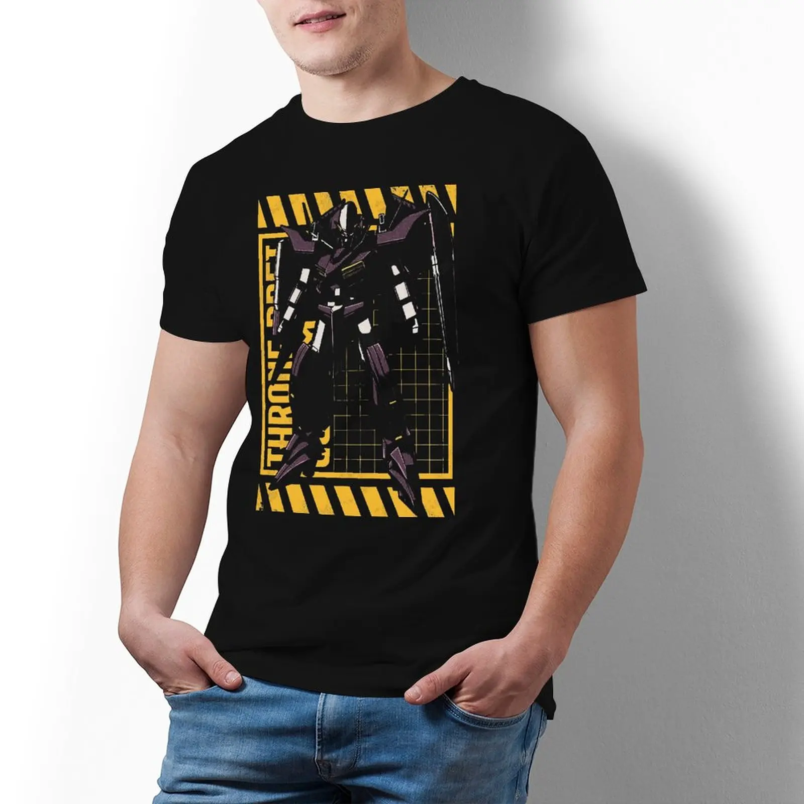 Bandai Gundam GNW-003 Throne Drei T Shirt Anime Fun Cotton T-Shirt Short-Sleeve Graphic Tshirt Male 
Bandai Gundam GNW-003 Throne Drei T Shirt Anime Fun Cotton T-Shirt Short-Sleeve Graphic Tshirt Male