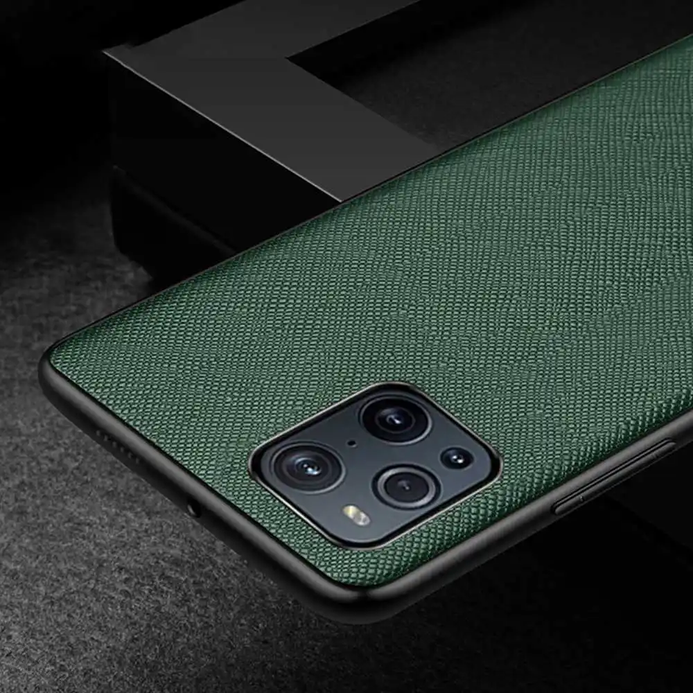 Чехол-накладка для Oppo Find X3 Pro из натуральной кожи | Мобильные телефоны и