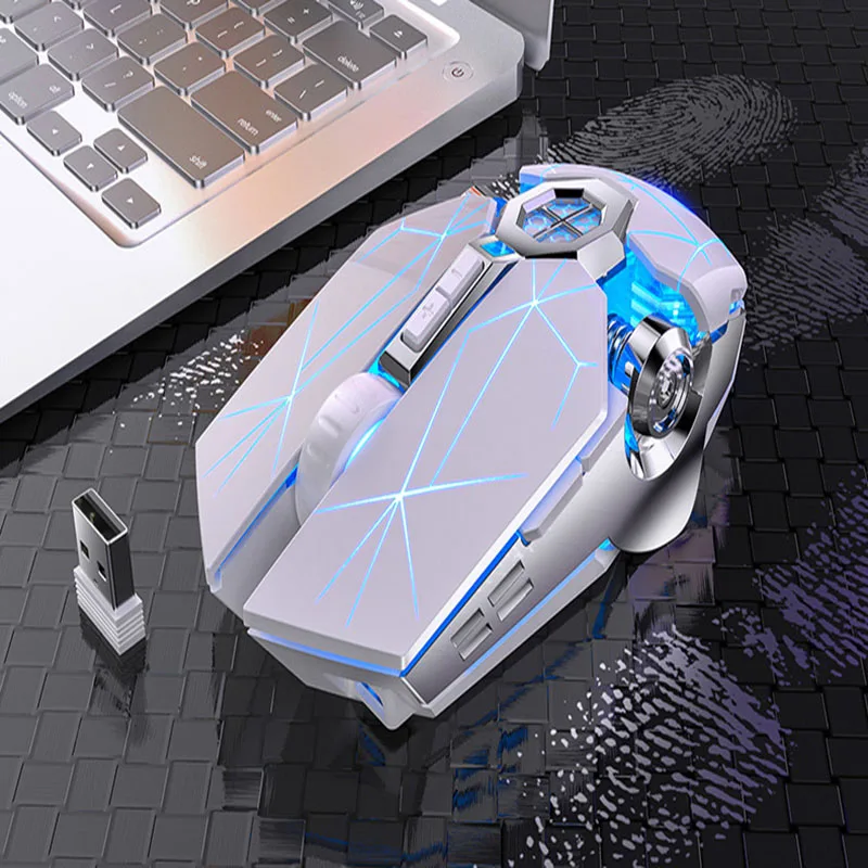 Wireless Gaming Mouse Rechargeable Silent Mouse LED Backlit 2.4G USB 3200DPI Adjustable for Laptops Computer Mice for Computers
Wireless Gaming Mouse Rechargeable Silent Mouse LED Backlit 2.4G USB 3200DPI Adjustable for Laptops Computer Mice for Computers