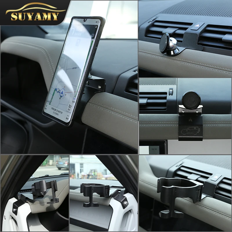 Car Mobile Phone Navigation Bracket Water Cup Holder GPS Display Bracket For Land Rover Defender 20-22 Auto Interior Accessories
Car Mobile Phone Navigation Bracket Water Cup Holder GPS Display Bracket For Land Rover Defender 20-22 Auto Interior Accessories