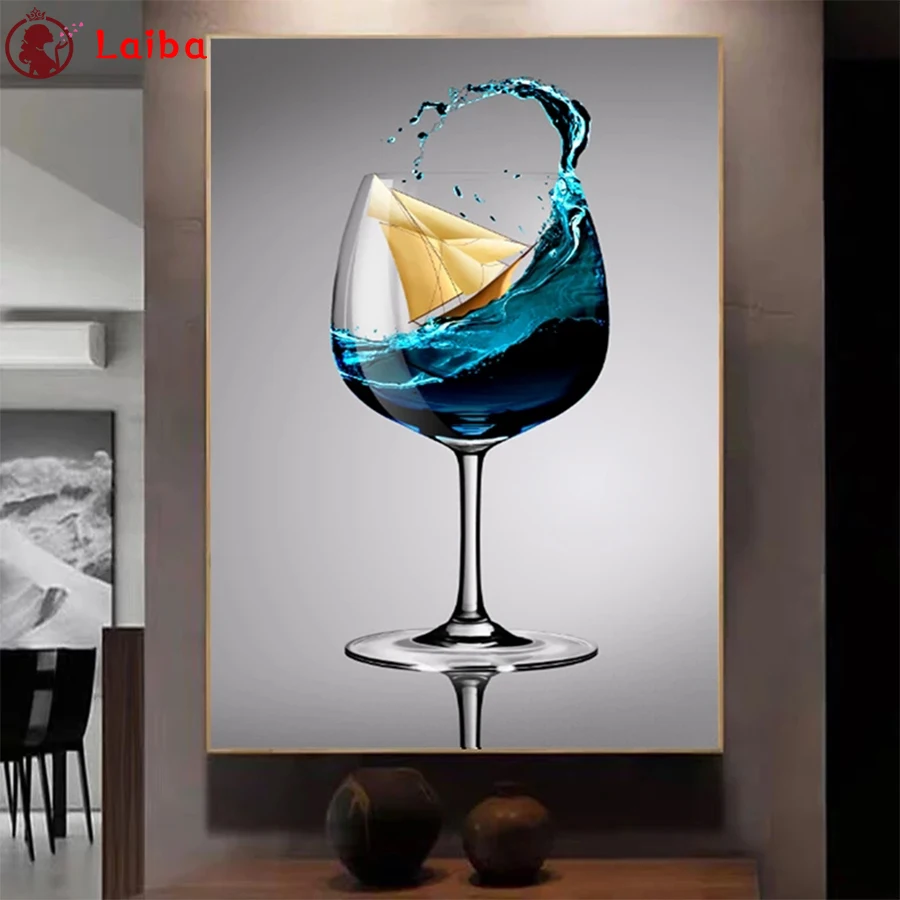 diamond painting Abstract art, sailing waves in a wine glass diamond embroidery full square/round drill puzzles gifts
diamond painting Abstract art, sailing waves in a wine glass diamond embroidery full square/round drill puzzles gifts