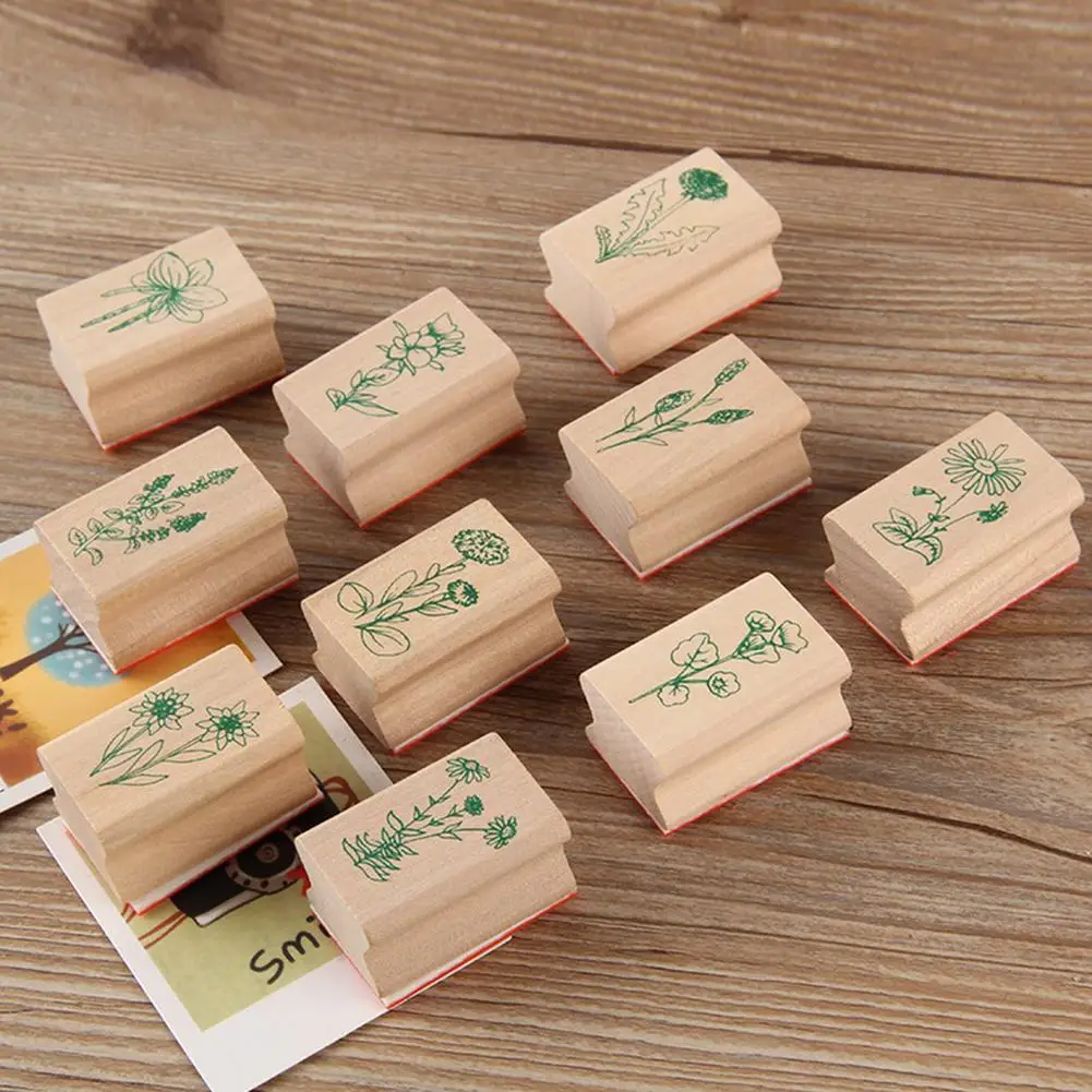 10pcs Wooden Exquisite Stamp DIY Flowers Plants Stamp Set Green Plant Art Postcard Daily Seal Decoration DIY Gifts
10pcs Wooden Exquisite Stamp DIY Flowers Plants Stamp Set Green Plant Art Postcard Daily Seal Decoration DIY Gifts