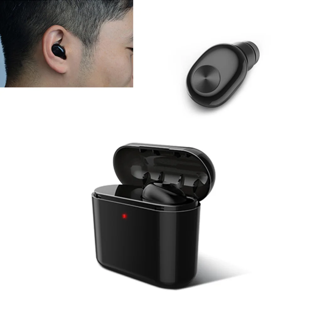 1Pc Mini Wireless Earphones Headset In-ear High Earbuds Sports Workout Running Headphones Answer Call (Black)
1Pc Mini Wireless Earphones Headset In-ear High Earbuds Sports Workout Running Headphones Answer Call (Black)