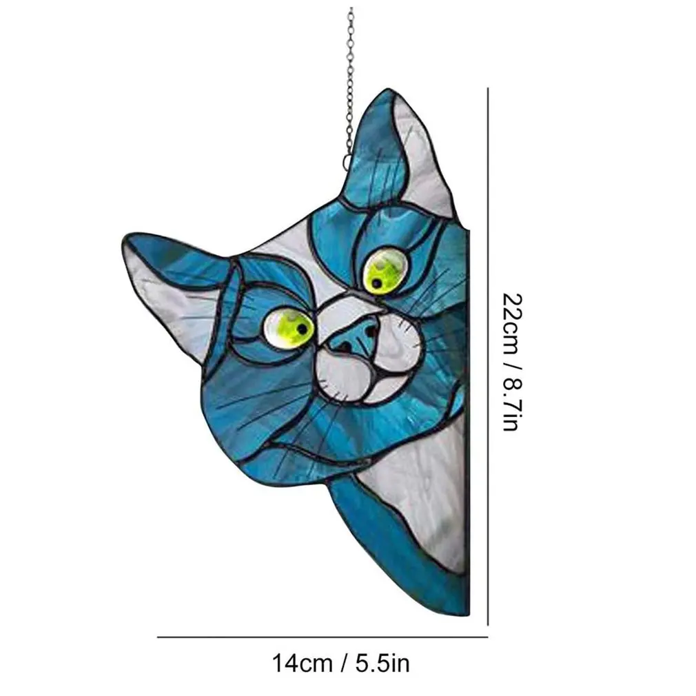 Stained Glass Cat 3d Painted Window Hanger Cat Window Panel Hanging Decoration Pendant Funny Design Indoor Home Decoration
Stained Glass Cat 3d Painted Window Hanger Cat Window Panel Hanging Decoration Pendant Funny Design Indoor Home Decoration