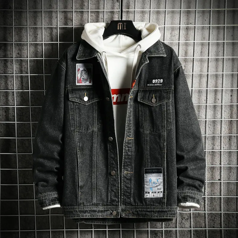 2021 new spring and autumn men's blue denim jacket fashion casual street black pilot jacket men's fashion trend brand clothes
2021 new spring and autumn men's blue denim jacket fashion casual street black pilot jacket men's fashion trend brand clothes