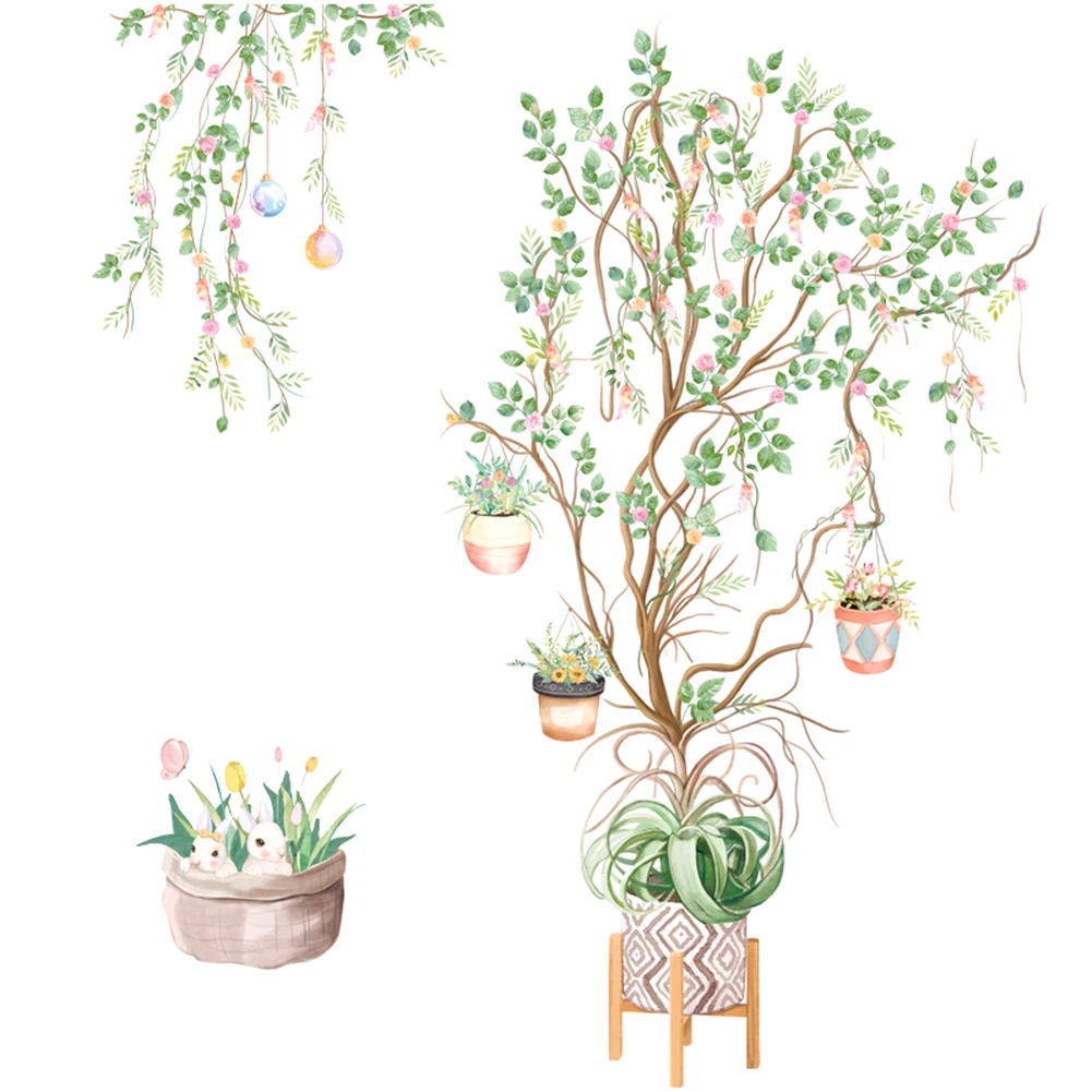 Spring Rural style potted plants Wall Sticker Art Decals Living room kitchen background decorations home wallpaper Mural sticker
Spring Rural style potted plants Wall Sticker Art Decals Living room kitchen background decorations home wallpaper Mural sticker