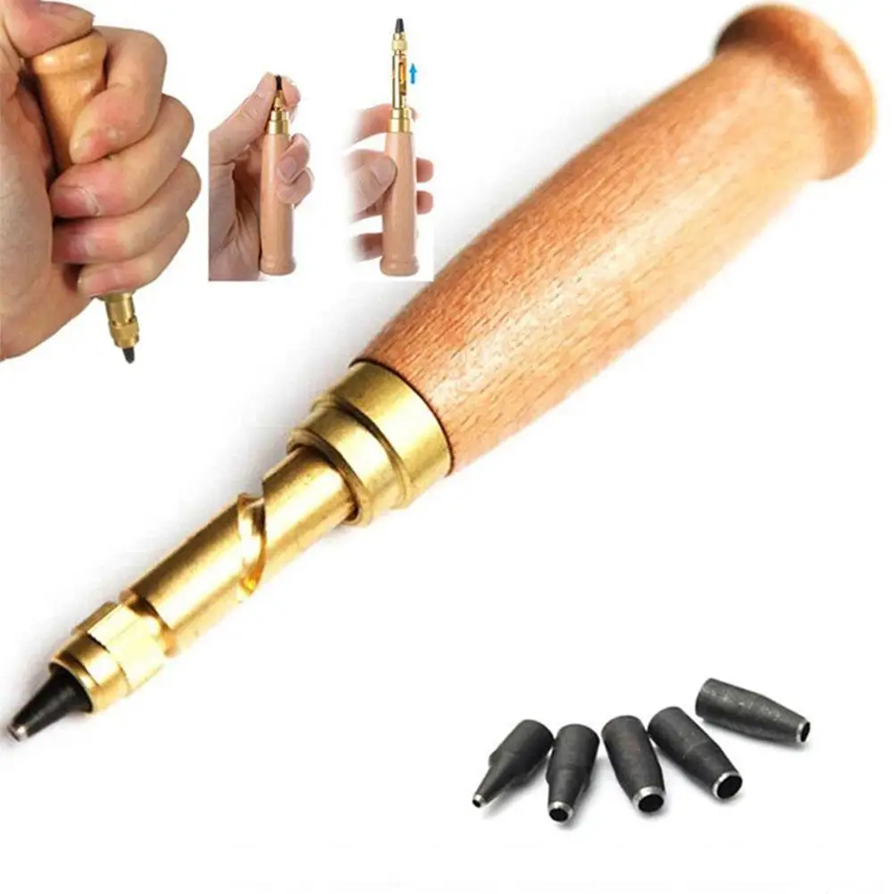 7Pcs Belt Punch Replaceable Multi-Head Belt Screw Hole Puncher DIY Leather Tool Drill Craft Kit Bookbinding Tool Rotary Punch 
7Pcs Belt Punch Replaceable Multi-Head Belt Screw Hole Puncher DIY Leather Tool Drill Craft Kit Bookbinding Tool Rotary Punch