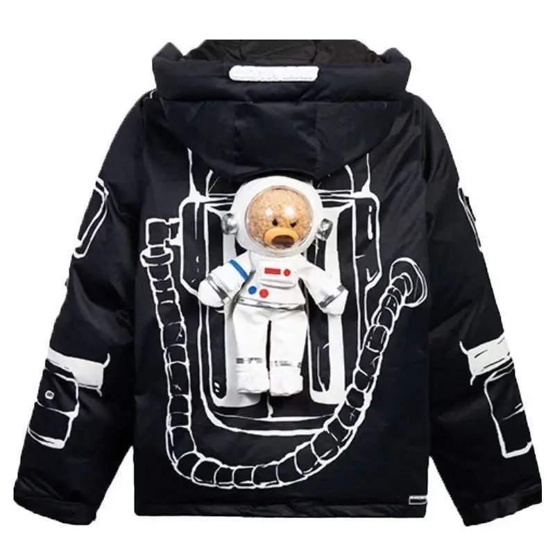 INS Fashion 2021 winter hooded white duck down jacket female cartoon cute space bear warm fashion jacket
INS Fashion 2021 winter hooded white duck down jacket female cartoon cute space bear warm fashion jacket