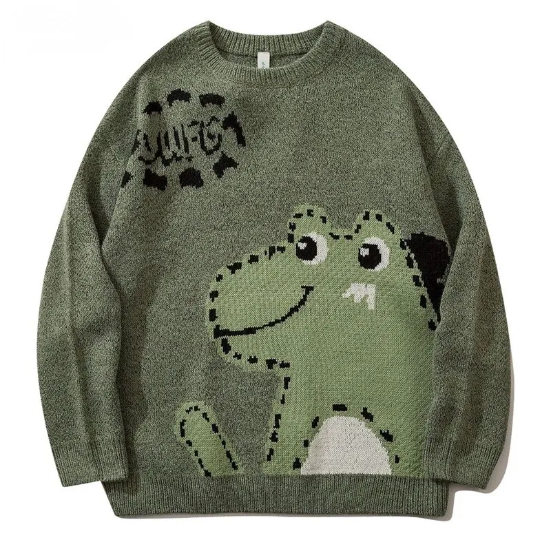 Japanese Sweater Men Women Cartoon Dinosaur Knitwear Harajuku Sweaters Oversized Woman Winter Vintage Pullover Unisex 2021
Japanese Sweater Men Women Cartoon Dinosaur Knitwear Harajuku Sweaters Oversized Woman Winter Vintage Pullover Unisex 2021