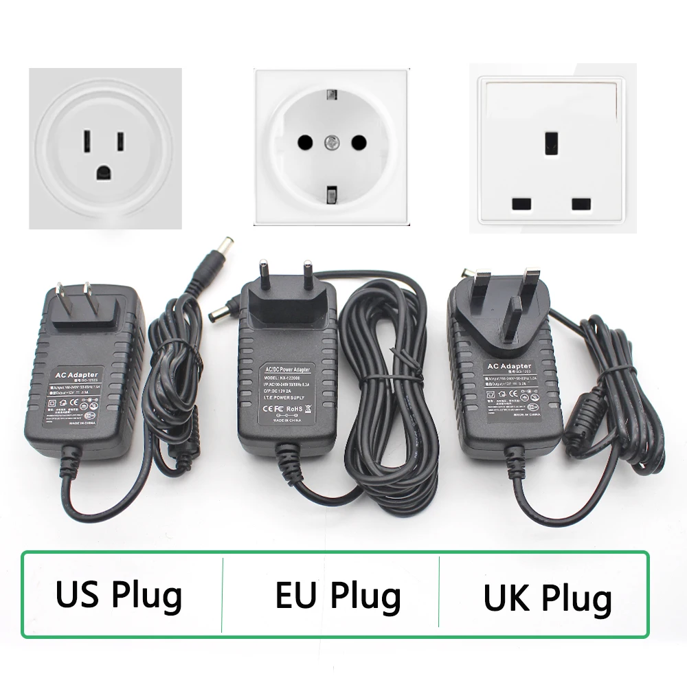 220V AC To 12V DC 3A Power Adapter Transformer Supply 5.5*2.1*12 mm US UK EU Plug Converter for Pandora Box Arcade Game Console
220V AC To 12V DC 3A Power Adapter Transformer Supply 5.5*2.1*12 mm US UK EU Plug Converter for Pandora Box Arcade Game Console