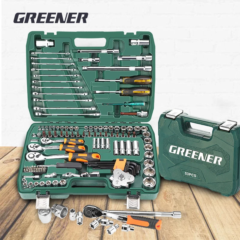 Car Repair Tool 1/2 3/8 1/4-Inch Socket Set Car Repair Tool Ratchet Torque Wrench Combo Tools Kit Auto Repairing Tool Set
Car Repair Tool 1/2 3/8 1/4-Inch Socket Set Car Repair Tool Ratchet Torque Wrench Combo Tools Kit Auto Repairing Tool Set