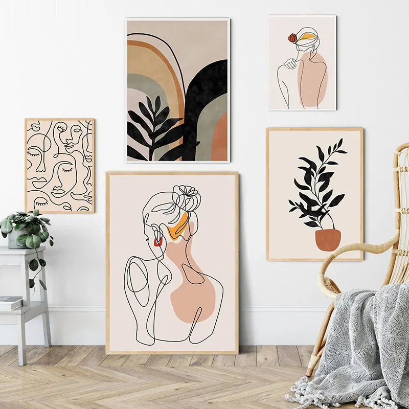 Abstract Single Line Face Art Leaves Painting Girl Body Back Minimalist Wall Art Canvas Poster Print Nordic Picture Home Decor
Abstract Single Line Face Art Leaves Painting Girl Body Back Minimalist Wall Art Canvas Poster Print Nordic Picture Home Decor