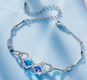 Серебряный циркониевый браслет YVV06 925 пробы для девочек, подарок на день рождения, Браслет «сделай сам»
Серебряный циркониевый браслет YVV06 925 пробы для девочек, подарок на день рождения, Браслет «сделай сам»