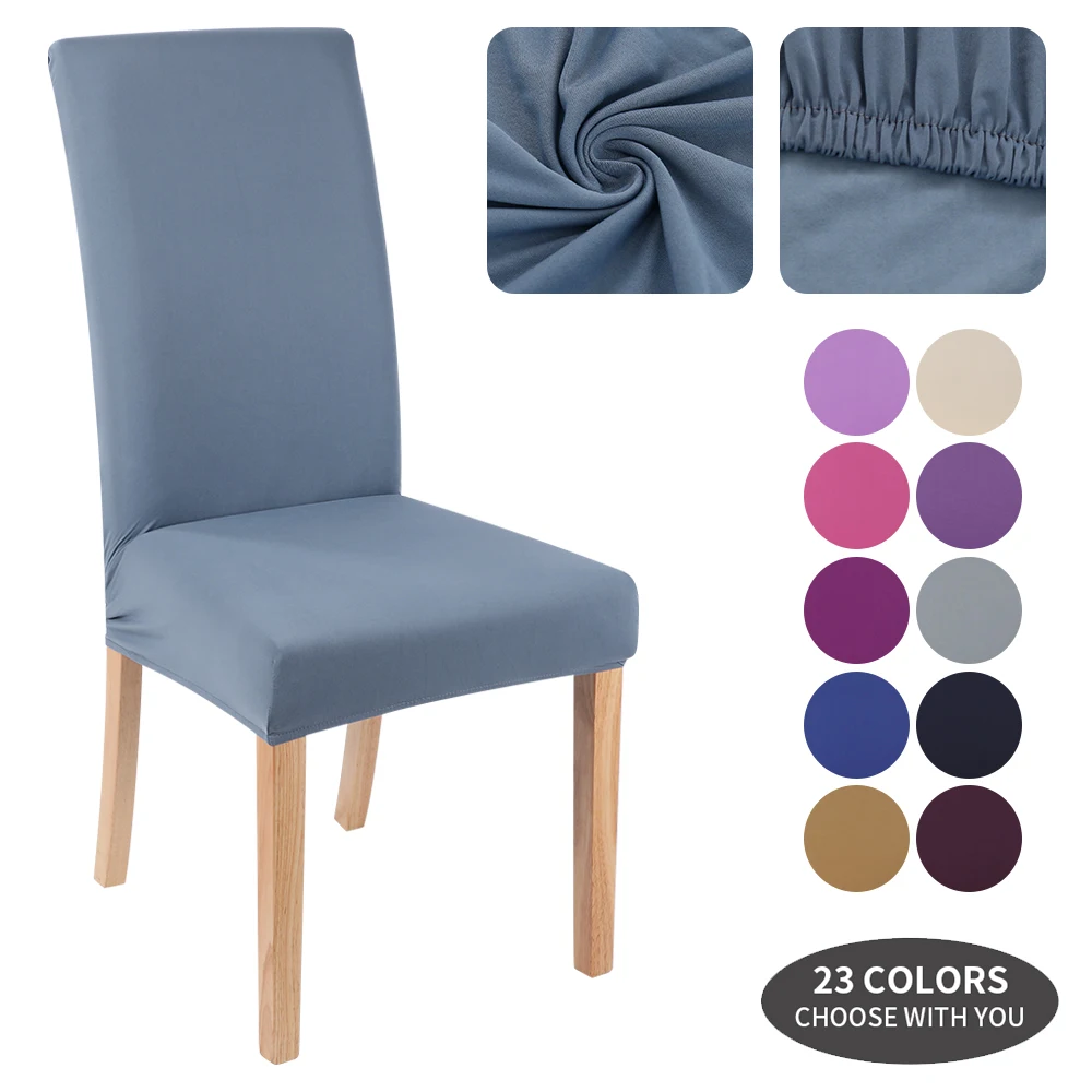 Elastic Stretch Dining Chair Covers Removable Solid Color Chair Protector Slipcovers Dust-proof For Banquet Wedding Party Hotel
Elastic Stretch Dining Chair Covers Removable Solid Color Chair Protector Slipcovers Dust-proof For Banquet Wedding Party Hotel