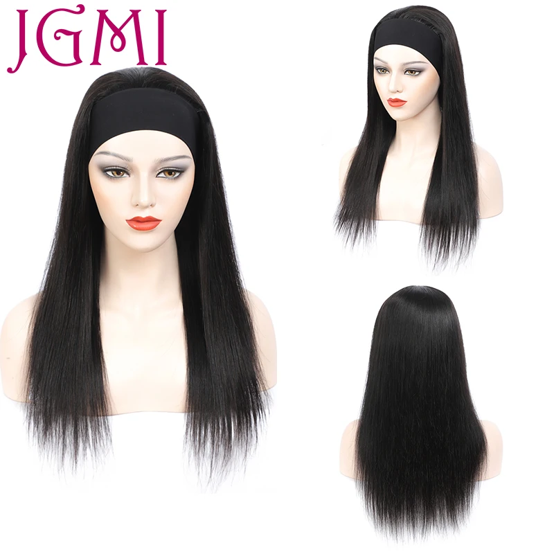 JGMI 12-30 inch Silky Straight Remy Brazilian Human Hair Scarf Headband Wig for Black Women Full Machine Made Glueless
JGMI 12-30 inch Silky Straight Remy Brazilian Human Hair Scarf Headband Wig for Black Women Full Machine Made Glueless