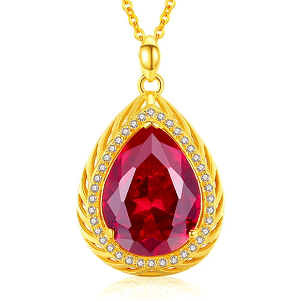 LUXURY RED CRYSTAL RUBY GEMSTONES DIAMONDS PENDANT NECKLACES FOR WOMEN 14K GOLD COLOR JEWELRY BIJOUX WATER DROP FASHION GIFTS
LUXURY RED CRYSTAL RUBY GEMSTONES DIAMONDS PENDANT NECKLACES FOR WOMEN 14K GOLD COLOR JEWELRY BIJOUX WATER DROP FASHION GIFTS