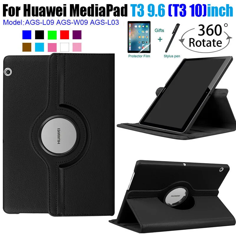 360 Rotating Case Cover For Huawei MediaPad T3 10 Tablet Stand Slim Cases T3 9.6 inch Honor Play Pad 2 Cover AGS-L09 AGS-L03 W09
360 Rotating Case Cover For Huawei MediaPad T3 10 Tablet Stand Slim Cases T3 9.6 inch Honor Play Pad 2 Cover AGS-L09 AGS-L03 W09
