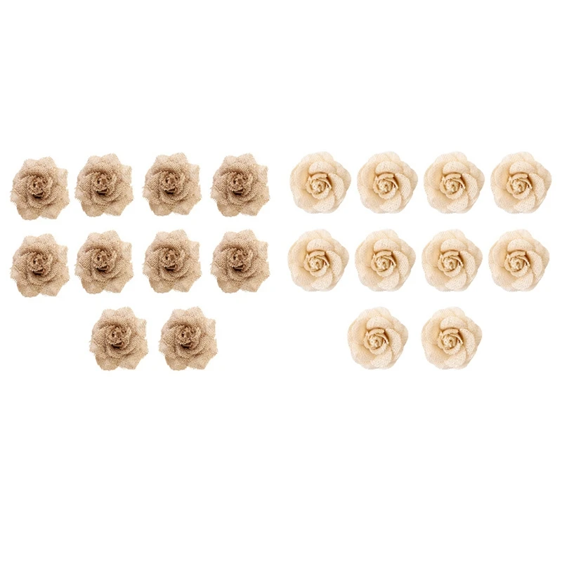 Promotion! 20 Pcs 9Cm Jute Hessian Burlap Flowers Rose Rustic Wedding Decoration DIY Supplies,10 Pcs Natural Color & 10 Pcs Beig
Promotion! 20 Pcs 9Cm Jute Hessian Burlap Flowers Rose Rustic Wedding Decoration DIY Supplies,10 Pcs Natural Color & 10 Pcs Beig